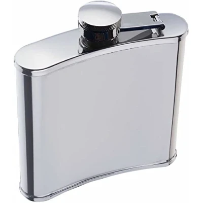 Image of BarCraft Stainless Steel Hip Flask