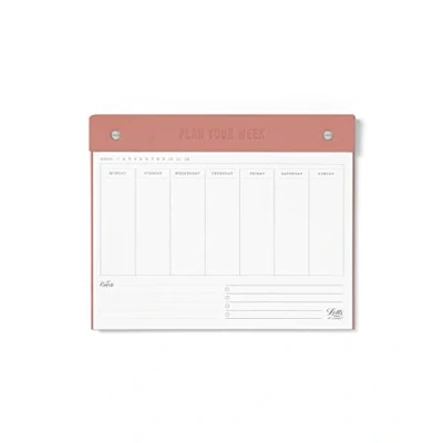 Image of Letts Conscious Undated Weekly Notepad clay