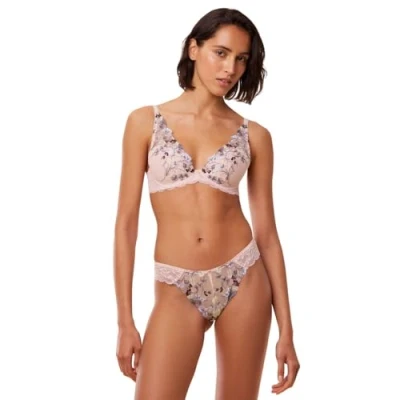 Image of Triumph Womens Sensual Spotlight High Apex Bra Beige Polyamide Size 32D