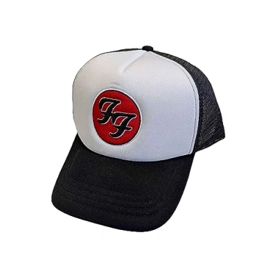 Image of Foo Fighters Baseball Cap FF Band Logo Official Black Trucker One Size