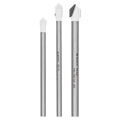 Image of Bosch 2609255588 Tile Drill Bit Set (3 Pieces)