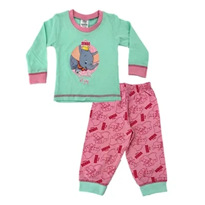 Image of Disney Dumbo Baby Girl 2 Piece Pyjama Set 18 24 Months Multicolor