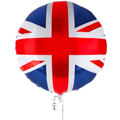 Image of Toyland® 46cm (18&quot;) Round Union Jack Foil Balloon British Party Decorations Celebrations