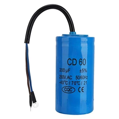 Image of CD60 Run Capacitor,Motor Capacitor,Capacity: 200uf,Heat Resisting and Anti explosion,for the Start up of Single phase Motors with Frequency 50Hz 60Hz