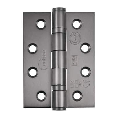 Image of Eclipse Stainless Steel Ball Bearing Door Hinges, 4 Inch 102mm, Grade 13, Fire Rated, One Pair &amp; Screws (Dark Bronze)