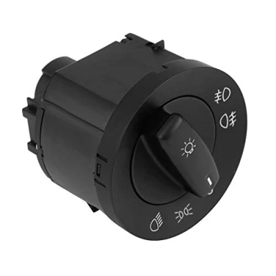 Image of Car headlight switch Control, Black Headlamp Fog Light Integrated Button for V W Gol f MK 5 6 Jett a MK3 Tiguan Passa t, 1K0941431Q vw