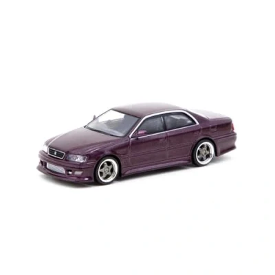 Image of LUgez Scale Diecast Car 1:64 For VERTEX Chaser JZX100 Metallic Model Ornament Finished Collectible vehicle