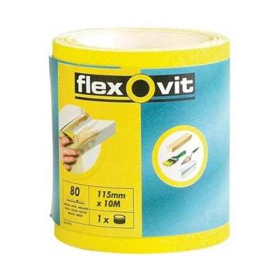 Image of Flexovit High Performance Sanding Roll 115mm x 10m Extra Coarse 40G