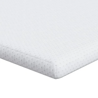 Image of vidaXL Mattress Pads White 70 x 200 cm 100% polyester jacquard fabric