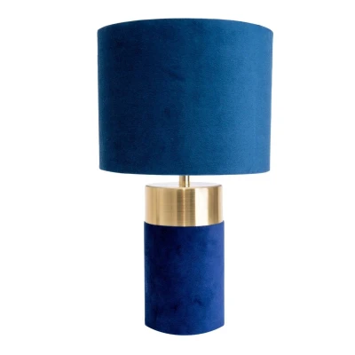 Image of Näve 3189512 table lamp, fabric lampshade, blue
