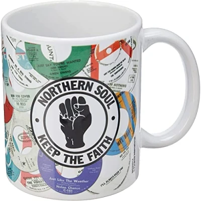 Image of Pyramid MG22314 International Northern Soul Labels Ceramic Mug, 11 oz/315 ml