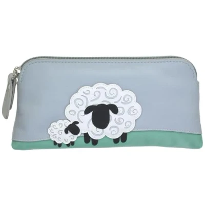 Image of Mala Leather Valais Collection Glasses/Pencil Case 5203_21 Grey