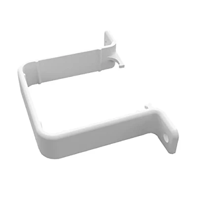 Image of 5 x White Square 65mm Flush Downpipe Brackets, Freeflow Low Profile