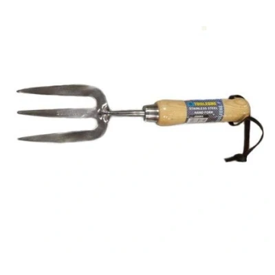 Image of Garden Mile Gardening Folk Heavy Duty Stainless Steel Hand Fork Tool Durable Strong Home Outdoor