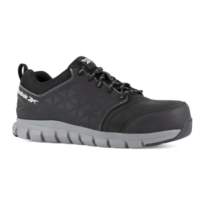 Image of REEBOK WORK IB1036S3 Excel Light Men&#039;s Aluminium Toe, Waterproof, Athletic Safety Trainers, 41, Black