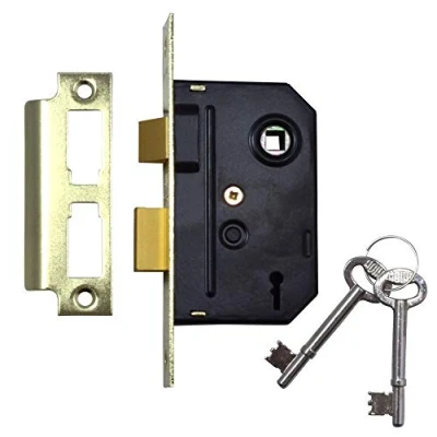 Image of Union Locks 2295 2 Lever Mortice Sash Lock 63mm Polished Brass (Boxed)