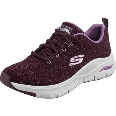 Image of Skechers Women&#039;s Arch Fit Glee for All Sneaker, Purple, 3 UK
