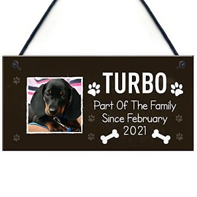 Image of RED OCEAN Personalised Dog Sign For Home Pet Gift Lover Den