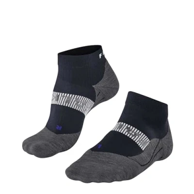 Image of FALKE Men&#039;s RU4 Endurance Cool Short M SSO Functional Yarn Anti Blister 1 Pair Running Socks, Blue (Space 6116) new eco friendly, 8 9
