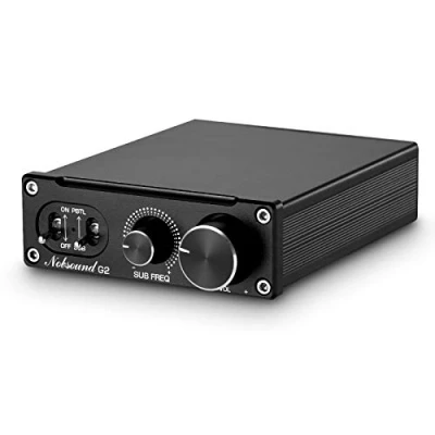 Image of Nobsound G2 100 Watt Subwoofer &amp; Mono Amplifier, Home Sub Bass Power Full Frequency PBTL/BTL Bridge Amp with Gain Control and Supply