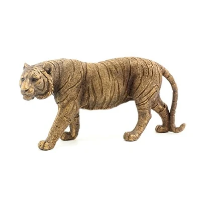 Image of Leonardo Collection Reflections Bronzed Tiger, 33 x 13 19 cm