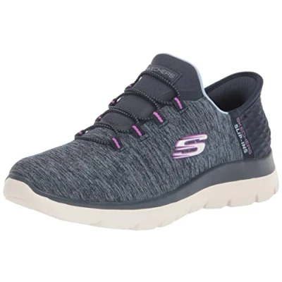 Image of Skechers Women&#039;s Summits Dazzling Haze Sneaker, Navy, 5.5 UK