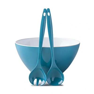 Image of Zeal G217ASET Salad Bowl and Server Set, Aqua