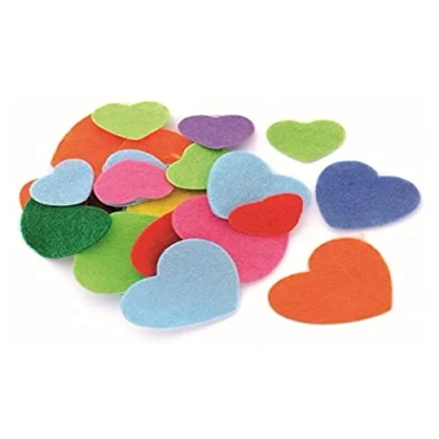 Image of Glorex Hearts, felt, Multicoloured, 18,5 x 11,5 1,5 cm