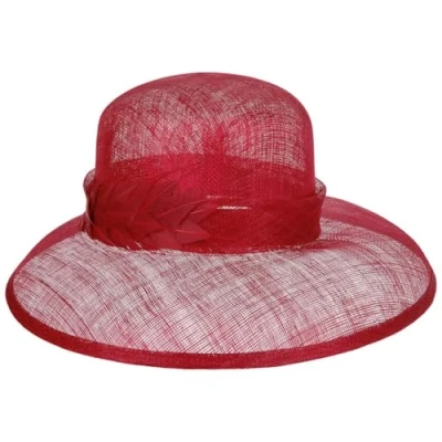 Image of Seeberger Leavica Occasion Hat Women&#039;s (One Size red)