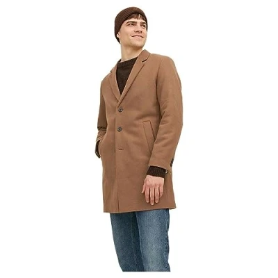 Image of Bestseller A/S Men&#039;s Jjemorrison Wool Coat Sn, Khaki, M