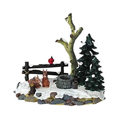 Image of LEMAX BUNNIES IN THE SNOW CURIOUS COD 13353 VILLAGE NATIVITY