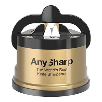 Image of AnySharp Global Classic Knife Sharpener with PowerGrip, Gold