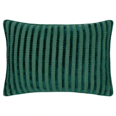 Image of furn. Giyla Chenille Filled Cushion Blue Size 35 cm x 50