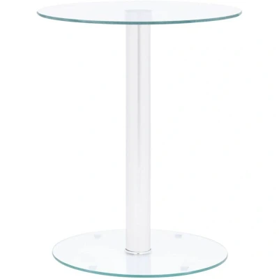 Image of vidaXL Coffee Table Transparent 40 cm Tempered Glass