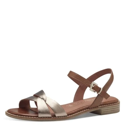 Image of MARCO TOZZI Women&#039;s 2 28123 42 Heeled Sandal, Rose Met Comb, 6.5