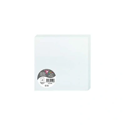 Image of Clairefontaine Ref 2159C Pollen Folded Card (Pack of 25 Sheets) 160 x 160mm Sized, 210gsm Card, Inkjet &amp; Laser Printer Compatible, Acid Free Blue