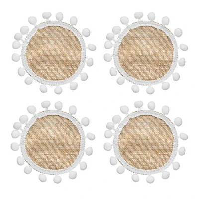 Image of Natural Elements Hessian 15cm Coasters