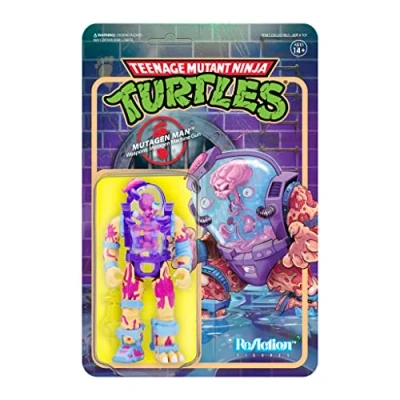Image of SUPER7 Teenage Mutant Ninja Turtles Mutagen Man 3.75 in Reaction Figure