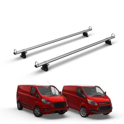 Image of Van Demon 2 Bar Roof Rack for Ford Transit Custom (2013 2023) [Only suitable GEN1 with Standard (H1) Roof] Heavy Duty Steel Bars
