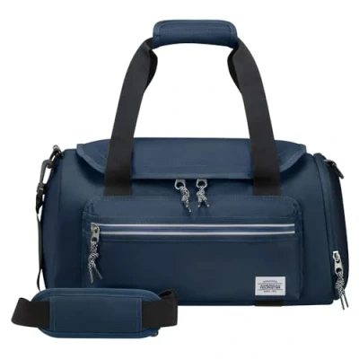 Image of American Tourister BrightUp Ryanair Travel Bag Zip, 25 x 20 40 cm, 22 L, Blue (Navy), Reisetasche Bags