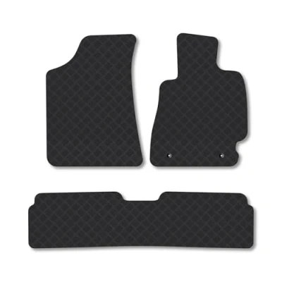 Image of Rubber Car Mats Compatible with Lexus RX300 (1998 2003) Tailored Fit Floor Set Accessory Custom Anti Slip Backing Heavy Duty Waterproof Easy Clean Durable All Weather Full Coverage