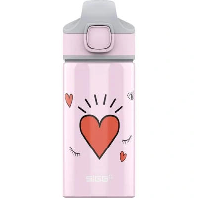 Image of SIGG Aluminium Kids Water Bottle Miracle Girl Power With Straw Leakproof Lightweight BPA Free Climate Neutral Certified School &amp; Sports Light Pink 0.4L