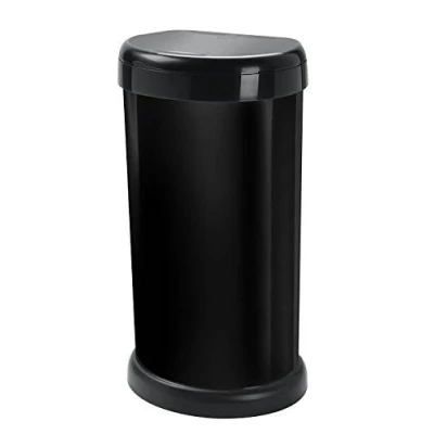 Image of 42L ALL BLACK KITCHEN BIN, TOUCH TOP RUBBISH BIN , WASTE (MODA) by TONTARELLI