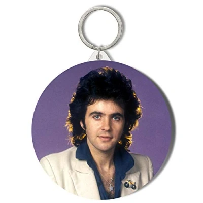 Image of Gift Insanity DAVID ESSEX CLASSIC POSE LARGE 58mm ROUND KEYRING
