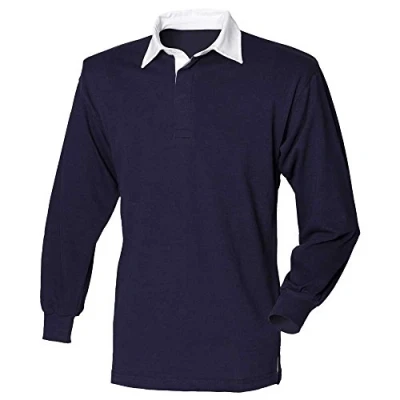 Image of Front Row Long Sleeve Classic Rugby Shirt Mens
