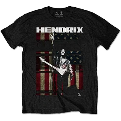 Image of Jimi Hendrix Kids T Shirt Peace Flag Logo Official Black Ages 3 10 yrs Small (5/6 Yrs)