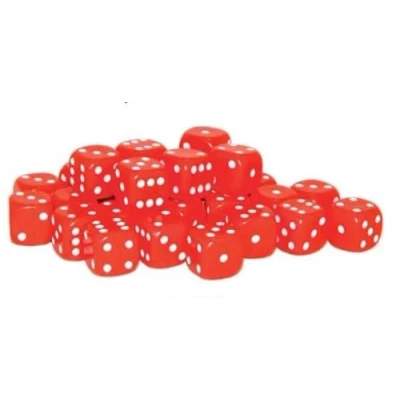 Image of Warlord Games 30x D6 Dice Pack 10mm Classic (Red)
