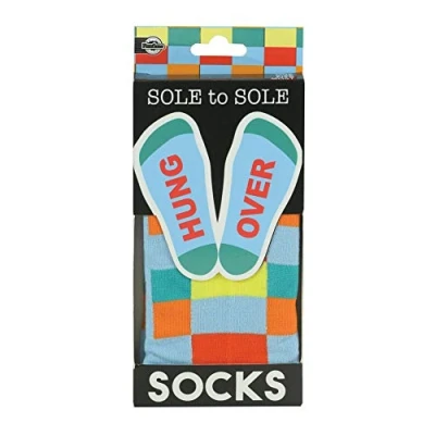 Image of Funtime Gifts Sole Hung Over Sock, Blue, One Size