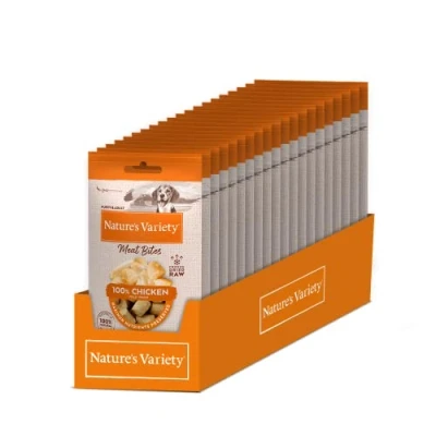 Image of Natures Menu NATURE&#039;S VARIETY FREEZE DRIED MEAT BITES CHICKEN (12 x 20g)