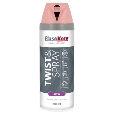 Image of Plasti kote 22107 400ml Premium Spray Paint Satin Cameo Pink